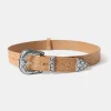 New Arabesque Carved Belt - Natural Belts