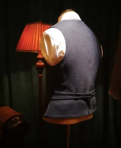 New Black & White Striped Tweed Vest Waistcoats
