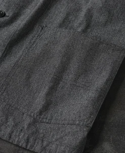 Clearance Black Chambray Work Jacket Jackets&coats