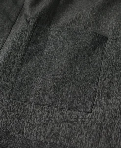 Clearance Black Chambray Work Jacket Jackets&coats