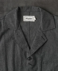 Clearance Black Chambray Work Jacket Jackets&coats