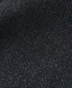 Outlet Blue-Gray Herringbone Tweed Suit Jacket Jackets&coats