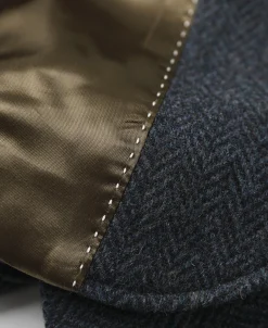 Outlet Blue-Gray Herringbone Tweed Suit Jacket Jackets&coats