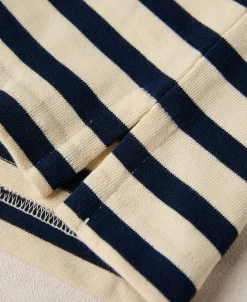Clearance Breton Stripe T-Shirt - Apricot/Navy Short Sleeve T-Shirts | T-shirts