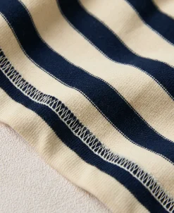 Clearance Breton Stripe T-Shirt - Apricot/Navy Short Sleeve T-Shirts | T-shirts