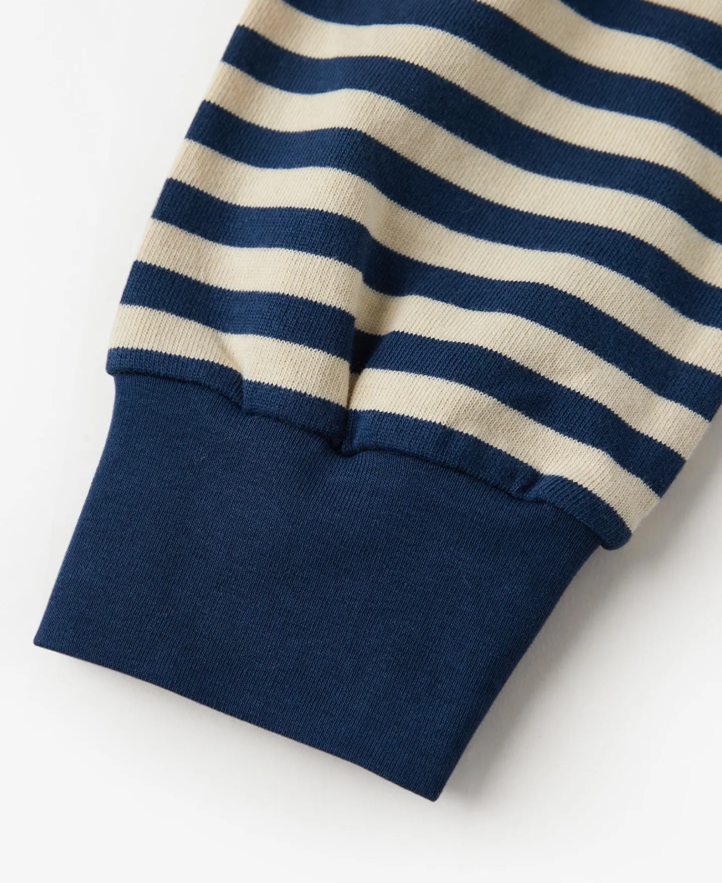 Discount Breton Striped Henley Long Sleeve T-Shirt - Blue/Apricot Henleys | Long Sleeve T-Shirts