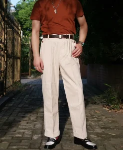 Online British Army 12 oz Wide Leg Fit Chino Trousers Pants&trousers