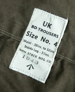 Clearance 1943 British Army KD & JG Gurkha Bermuda Pants - Olive Pants&trousers