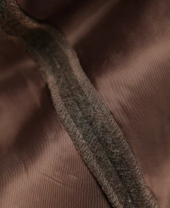 Online British Retro Brown Tweed Double Pleated Trousers Pants&trousers