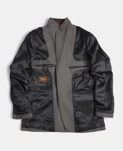 Discount Brown Herringbone Tweed Blazer Jackets&coats