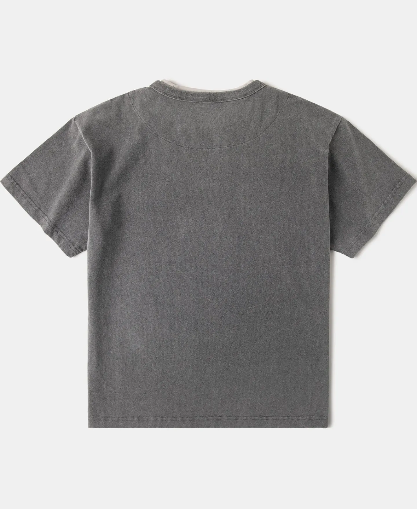 Sale Brushed Texture Layered T-Shirt - Dark Gray Short Sleeve T-Shirts | T-shirts