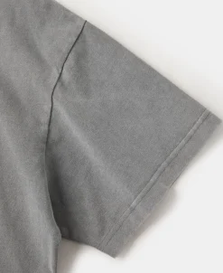 Online Brushed Texture Layered T-Shirt - Light Gray Short Sleeve T-Shirts | T-shirts