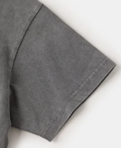 Sale Brushed Texture Layered T-Shirt - Dark Gray Short Sleeve T-Shirts | T-shirts