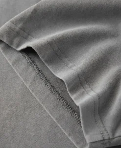 Online Brushed Texture Layered T-Shirt - Light Gray Short Sleeve T-Shirts | T-shirts