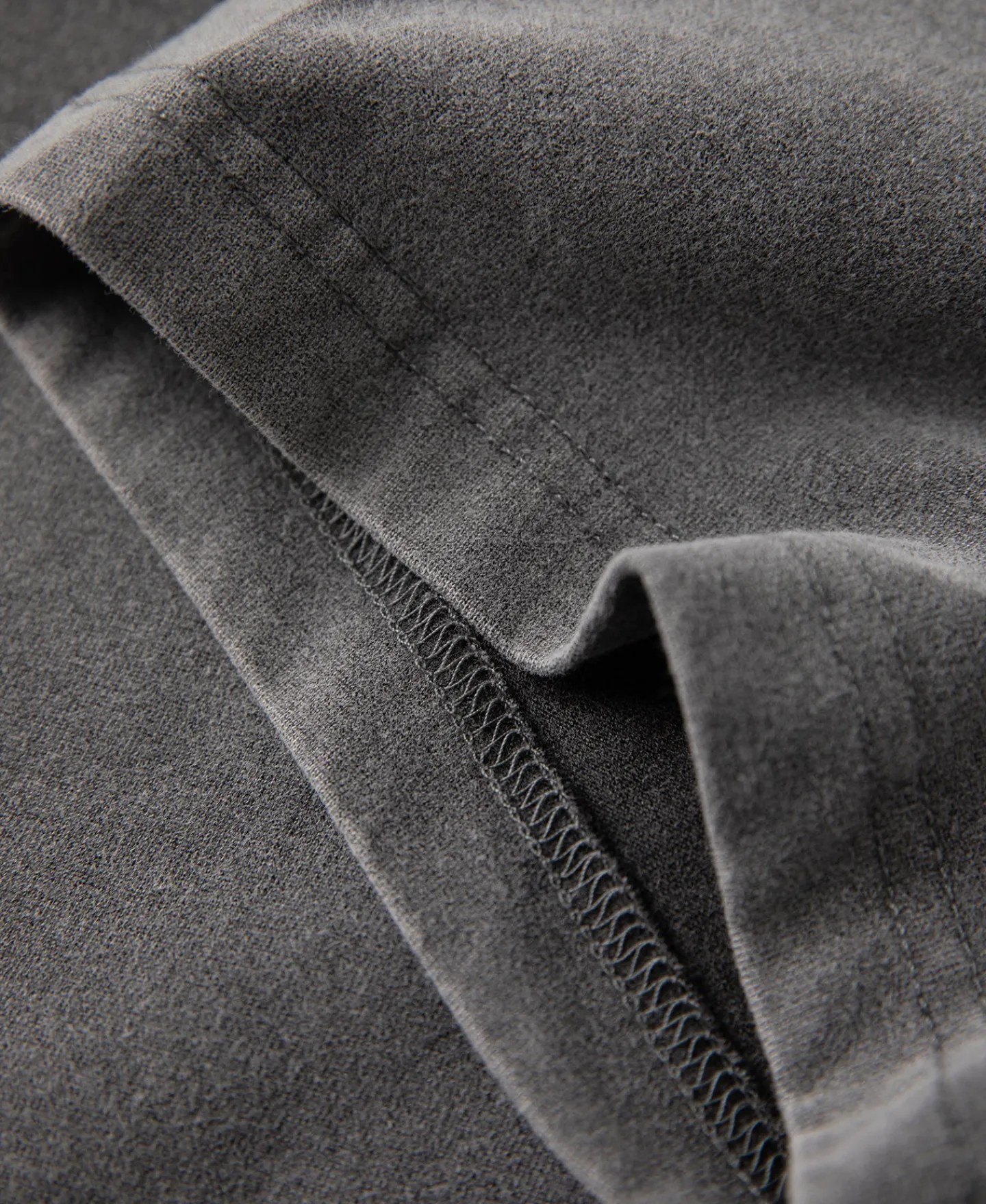 Sale Brushed Texture Layered T-Shirt - Dark Gray Short Sleeve T-Shirts | T-shirts