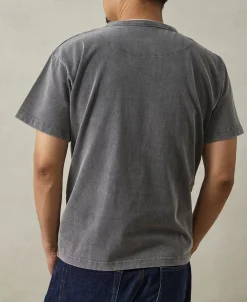 Sale Brushed Texture Layered T-Shirt - Dark Gray Short Sleeve T-Shirts | T-shirts