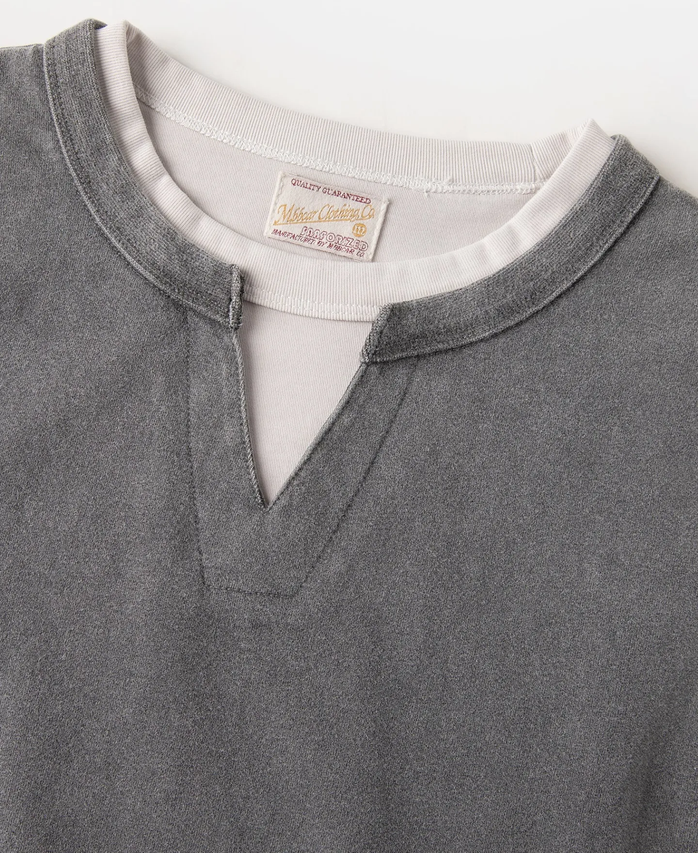 Sale Brushed Texture Layered T-Shirt - Dark Gray Short Sleeve T-Shirts | T-shirts