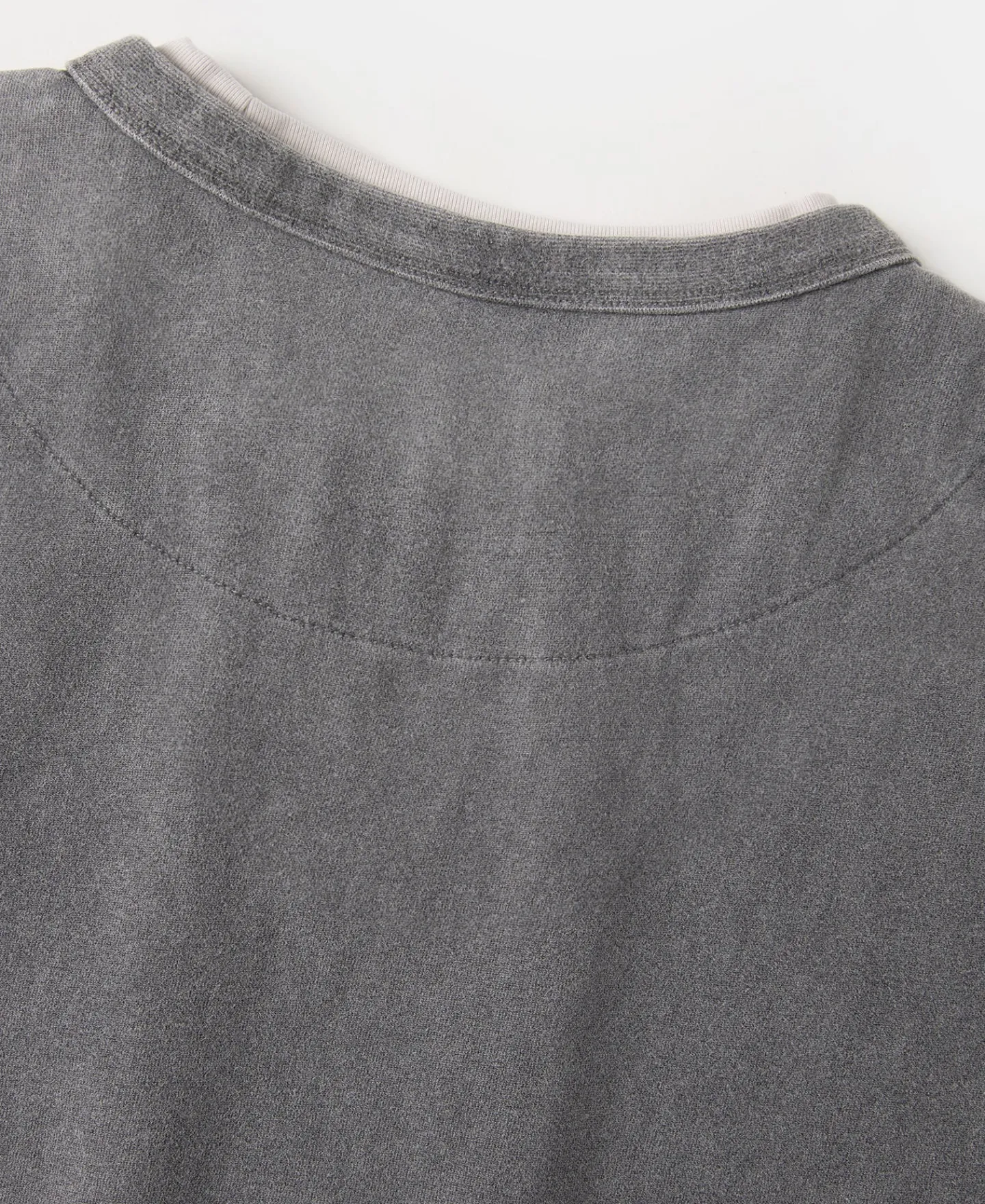 Sale Brushed Texture Layered T-Shirt - Dark Gray Short Sleeve T-Shirts | T-shirts