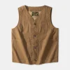 Clearance Canvas Work Vest - Brown Waistcoats