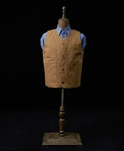 Clearance Canvas Work Vest - Brown Waistcoats
