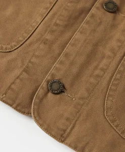 Clearance Canvas Work Vest - Brown Waistcoats