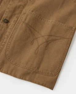 Clearance Canvas Work Vest - Brown Waistcoats
