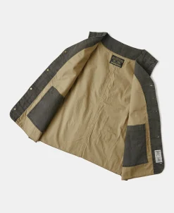 Online Canvas Work Vest - Dark Green Waistcoats