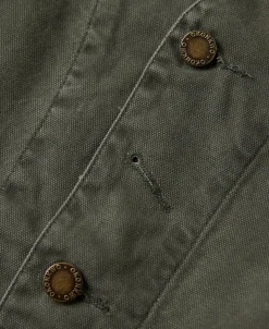 Online Canvas Work Vest - Dark Green Waistcoats