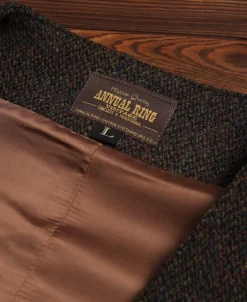 Clearance Chocolate Brown Tweed Hunting Vest Waistcoats