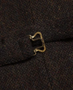 Clearance Chocolate Brown Tweed Hunting Vest Waistcoats