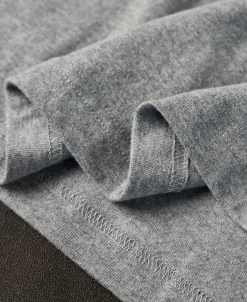 Best Classic Fit 7.4 oz Jersey Crewneck Tubular T-Shirt - Gray Short Sleeve T-Shirts | T-shirts