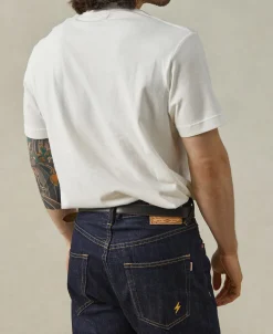 Hot Classic Fit 7.4 oz Jersey Crewneck Tubular T-Shirt - White Short Sleeve T-Shirts | T-shirts