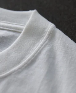 Hot Classic Fit 7.4 oz Jersey Crewneck Tubular T-Shirt - White Short Sleeve T-Shirts | T-shirts