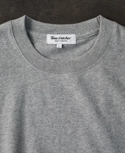 Best Classic Fit 7.4 oz Jersey Crewneck Tubular T-Shirt - Gray Short Sleeve T-Shirts | T-shirts