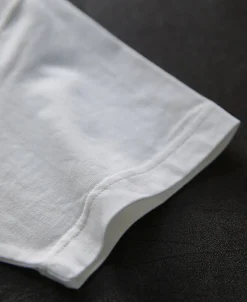 Hot Classic Fit 7.4 oz Jersey Crewneck Tubular T-Shirt - White Short Sleeve T-Shirts | T-shirts