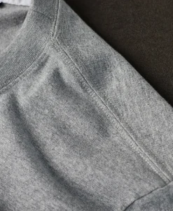 Best Classic Fit 7.4 oz Jersey Crewneck Tubular T-Shirt - Gray Short Sleeve T-Shirts | T-shirts
