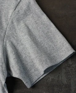 Best Classic Fit 7.4 oz Jersey Crewneck Tubular T-Shirt - Gray Short Sleeve T-Shirts | T-shirts