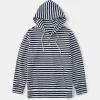 Fashion Classic Fit Breton Stripe Cotton Jersey Hoodie Sweatshirts&hoodies