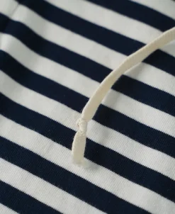 Fashion Classic Fit Breton Stripe Cotton Jersey Hoodie Sweatshirts&hoodies