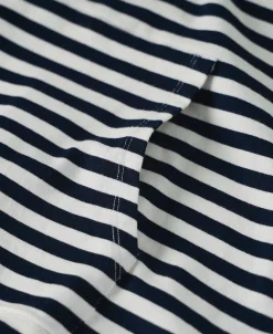 Fashion Classic Fit Breton Stripe Cotton Jersey Hoodie Sweatshirts&hoodies