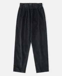 Outlet Classic Fit Corduroy Pull-On Trousers - Black Pants&trousers