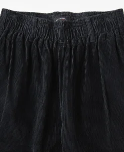 Outlet Classic Fit Corduroy Pull-On Trousers - Black Pants&trousers