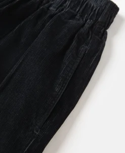 Outlet Classic Fit Corduroy Pull-On Trousers - Black Pants&trousers