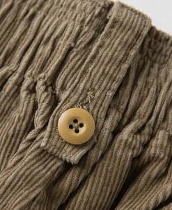 Hot Classic Fit Corduroy Pull-On Trousers - Khaki Pants&trousers
