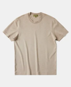 Hot Classic Fit Cotton and Modal-Blend T-Shirt - Light Coffee Short Sleeve T-Shirts | T-shirts