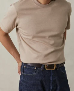 Hot Classic Fit Cotton and Modal-Blend T-Shirt - Light Coffee Short Sleeve T-Shirts | T-shirts