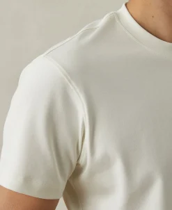 Best Classic Fit Cotton and Modal-Blend T-Shirt - White Short Sleeve T-Shirts | T-shirts