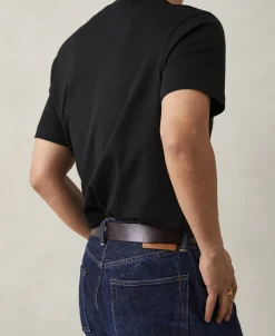 Online Classic Fit Cotton and Modal-Blend T-Shirt - Black Short Sleeve T-Shirts | T-shirts
