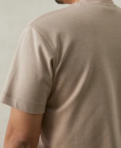 Hot Classic Fit Cotton and Modal-Blend T-Shirt - Light Coffee Short Sleeve T-Shirts | T-shirts