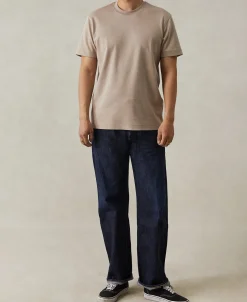 Hot Classic Fit Cotton and Modal-Blend T-Shirt - Light Coffee Short Sleeve T-Shirts | T-shirts